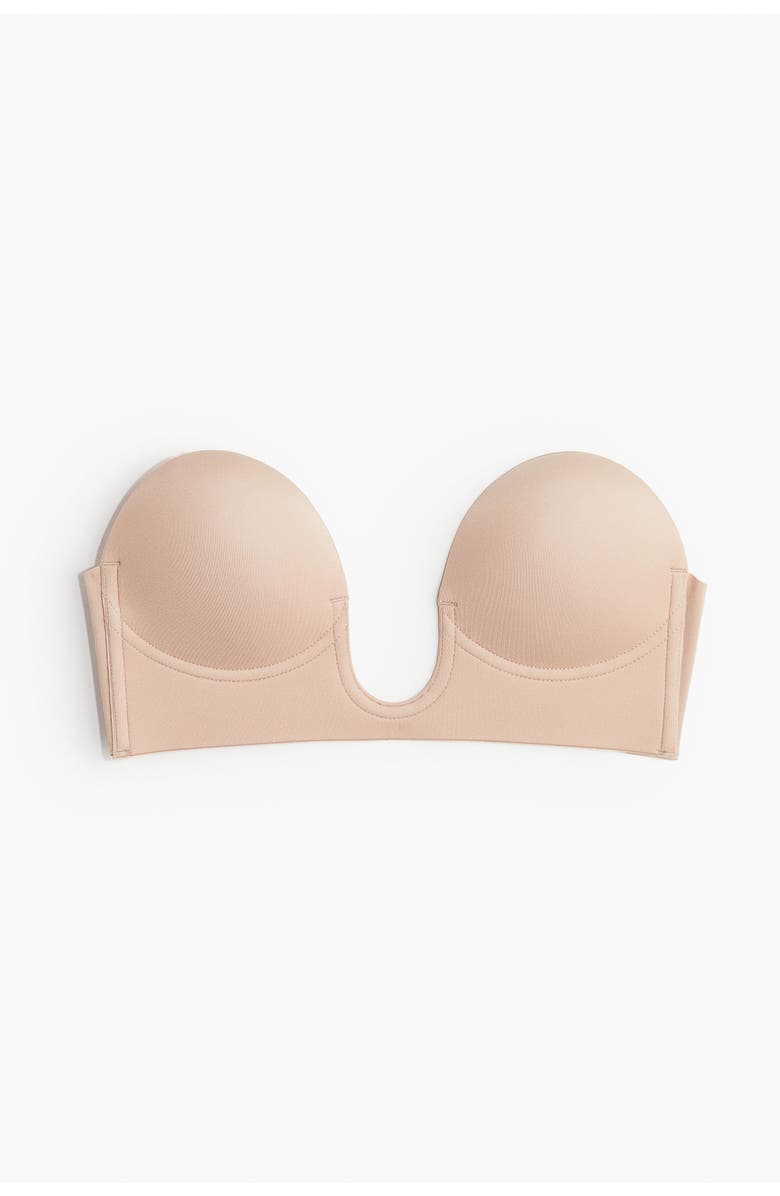 H&M Self-adhesive Bra, Main, color, Beige
