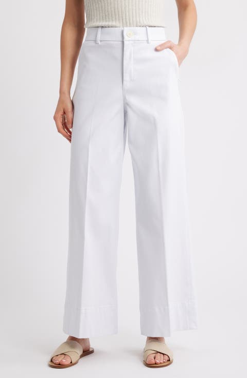 SPANXsupersmooth™ Stretch Twill Wide Leg Pant (Regular, Petite, Plus & Tall)