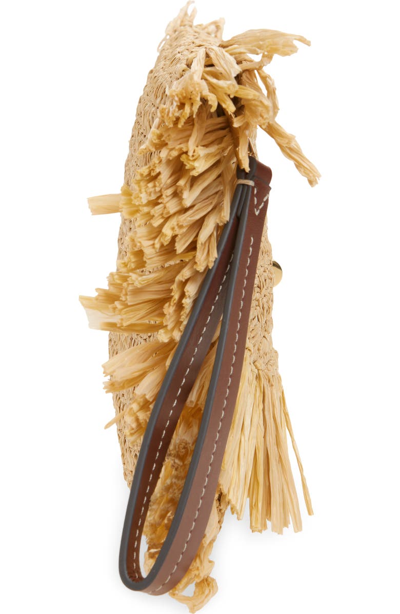 Anya Hindmarch Oversize Raffia Clutch, Alternate, color, Natural