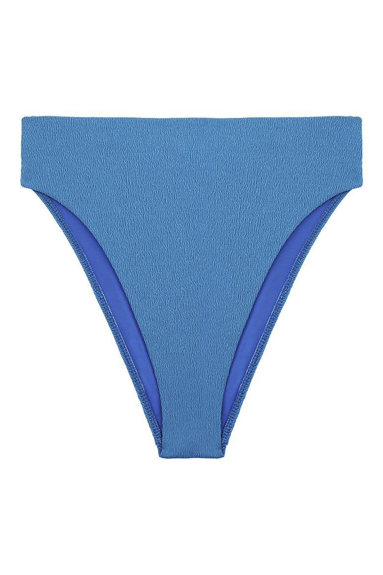 Firenze Gigi Hot High Waist Bikini Bottoms, Alternate, color, BLUE