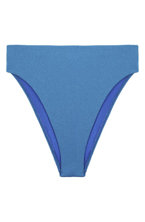 Vix Paula Hermanny Firenze Gigi Hot High Waist Bikini Bottoms In Blue