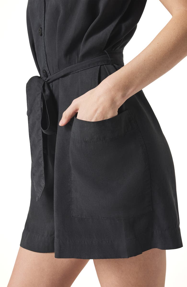 Splendid Alessi Sleeveless Belted Romper, Alternate, color,