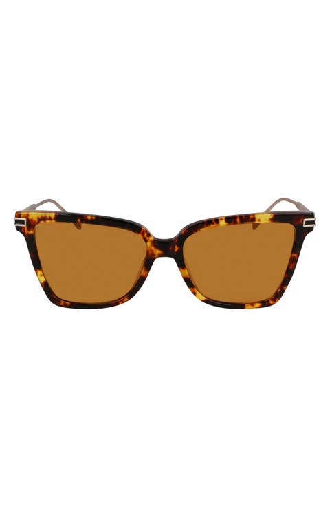 Gancini 56mm Butterfly Sunglasses