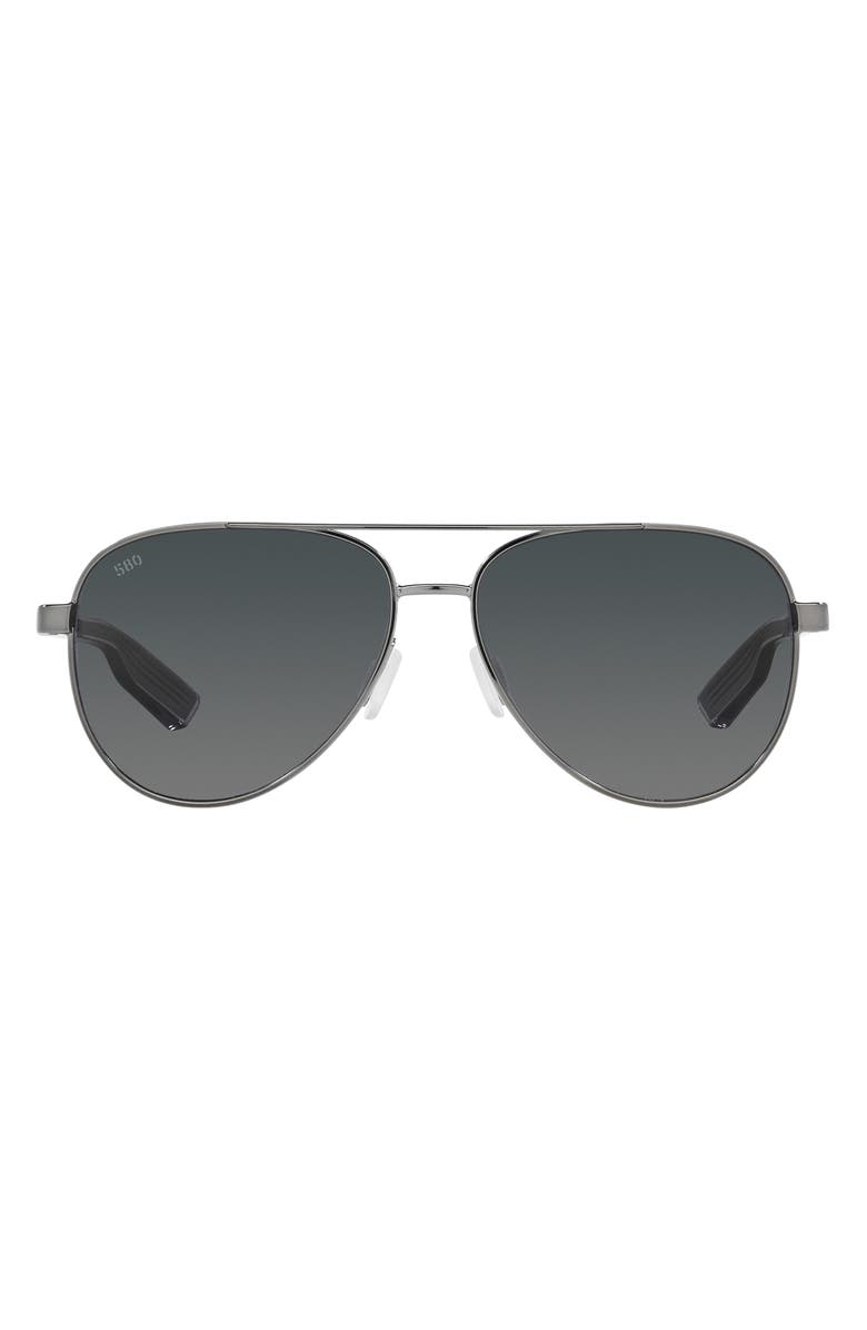 Costa Del Mar Peli 57mm Gradient Pilot Sunglasses, Main, color, 