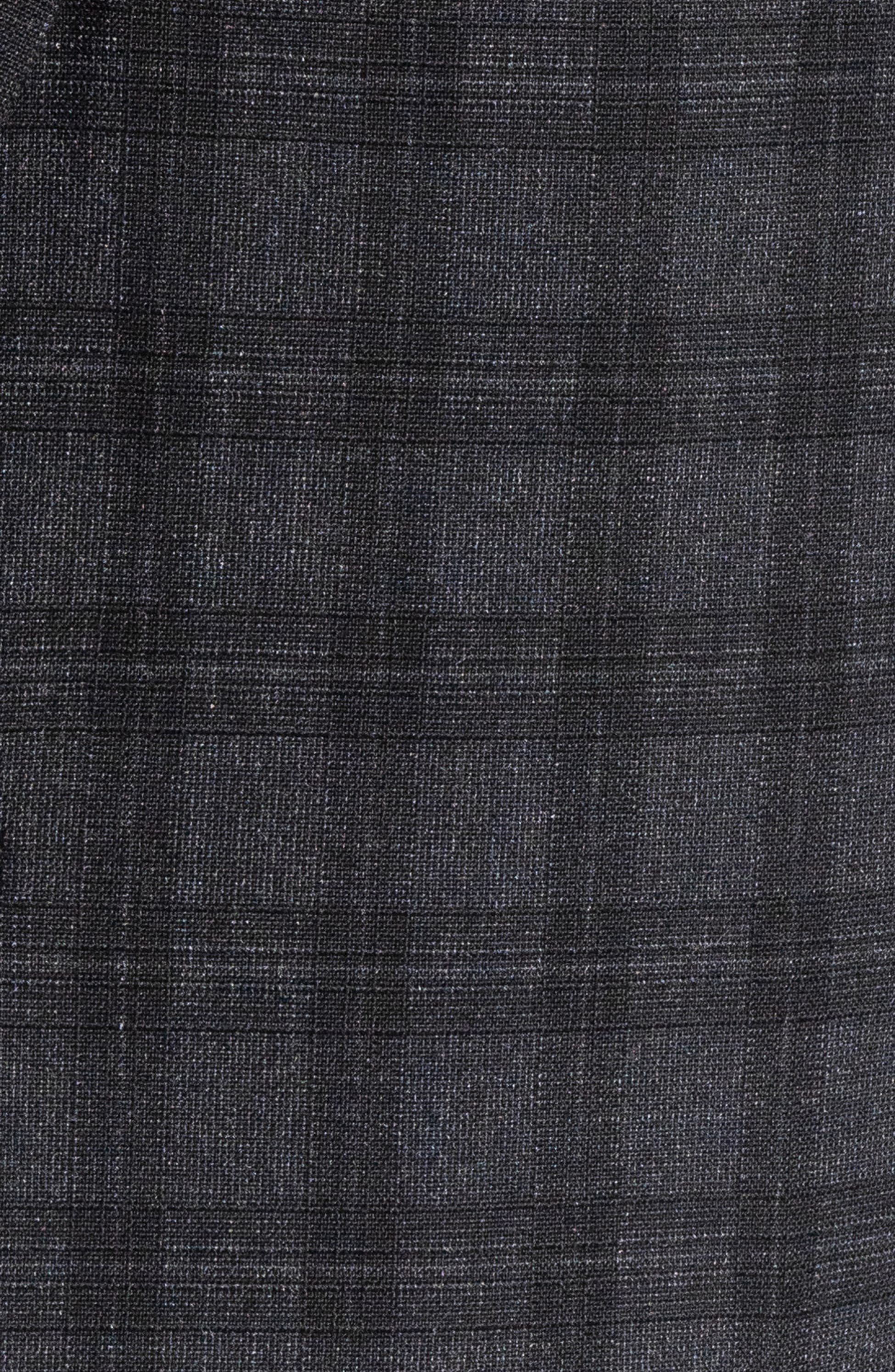 Charcoal Plaid Trim Fit Suit