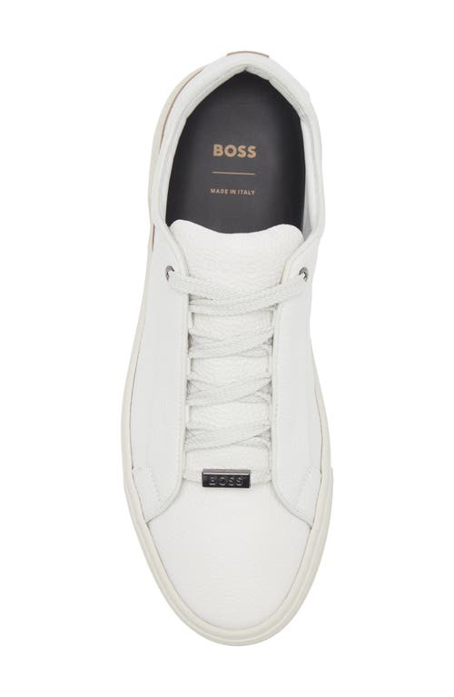 Hugo Boss Boss Gary Tennis Shoe In Open White