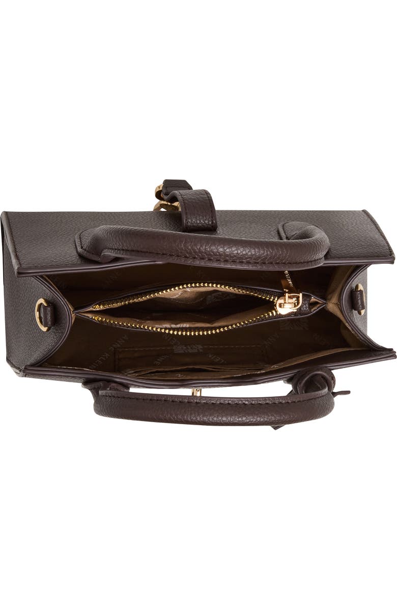 Anne Klein Small Satchel, Alternate, color, Espresso
