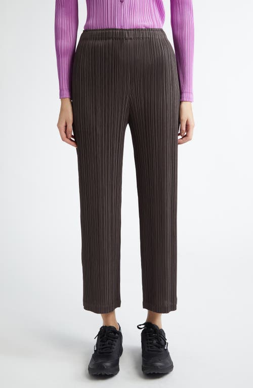 Issey Miyake Straight-leg Trousers In Steel Gray