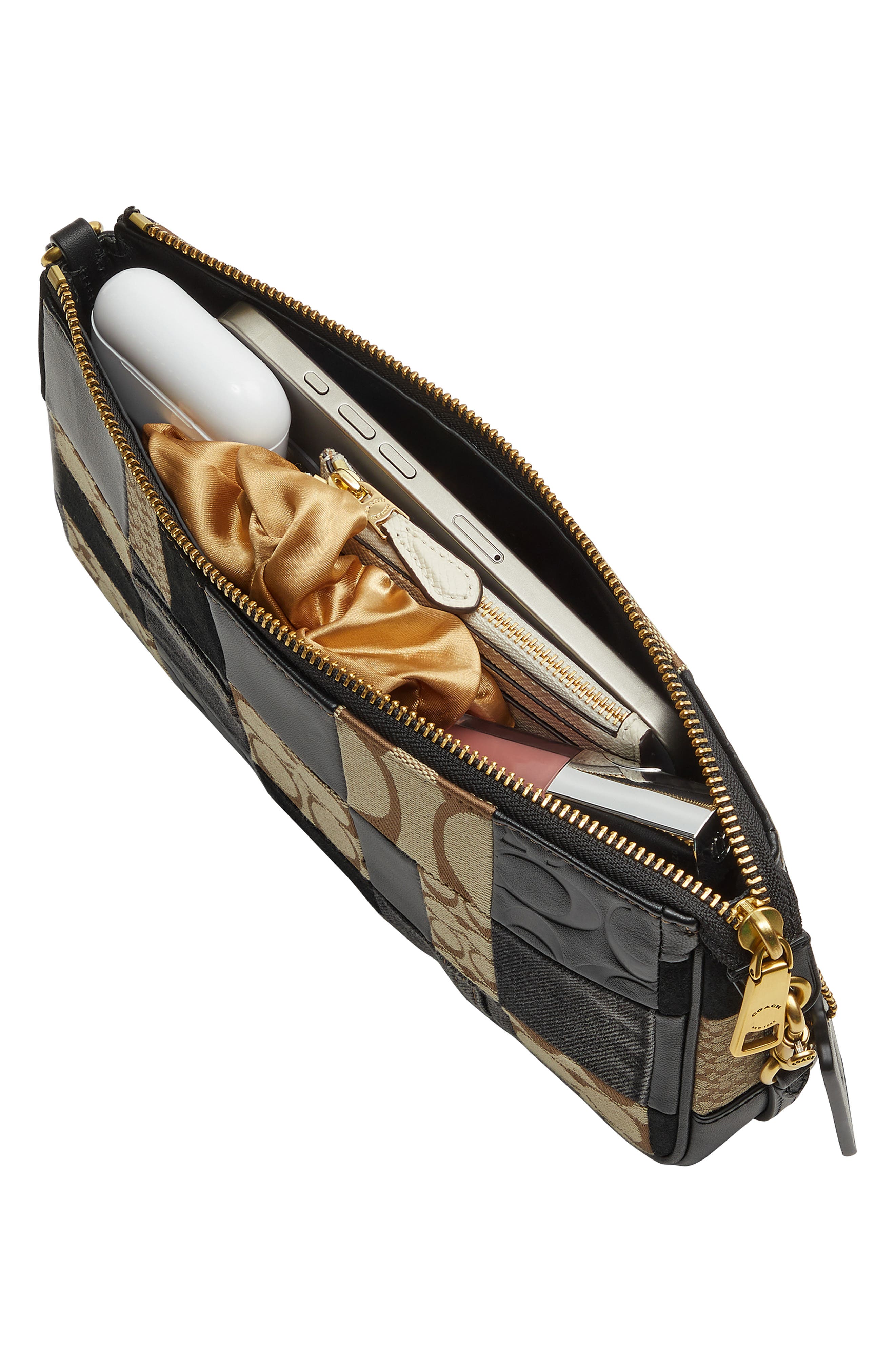 Женские сумки COACH Plaza Patchwork Leather Shoulder — фото 7