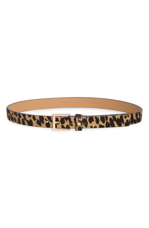 genuine calf hair belt