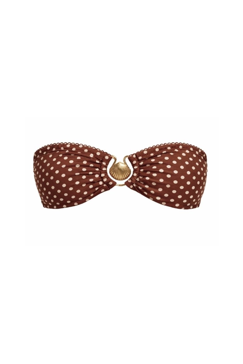 Violetta Bikini Top, Main, color, Brown