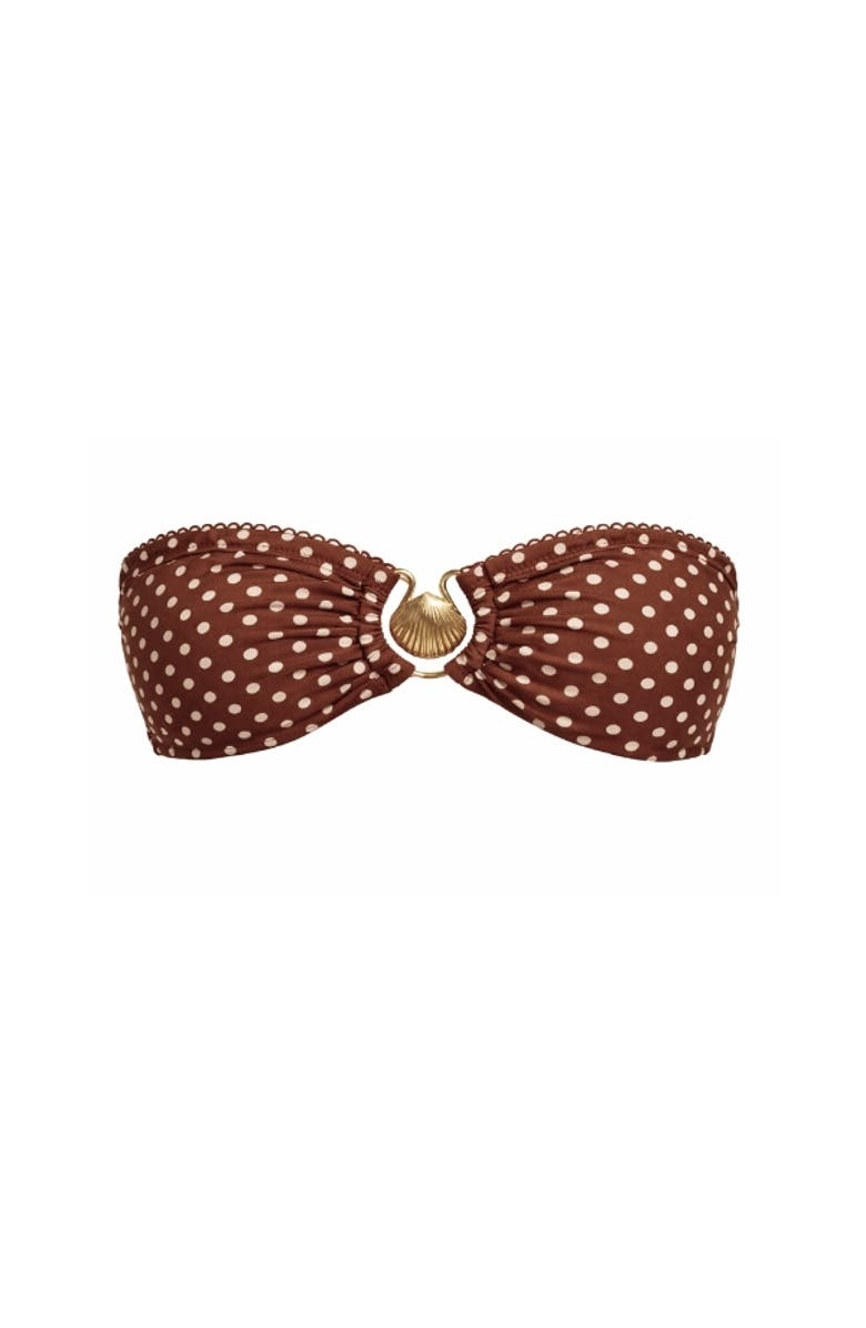 Ivy Swimwear Violetta Bikini Top, Main, color, Brown