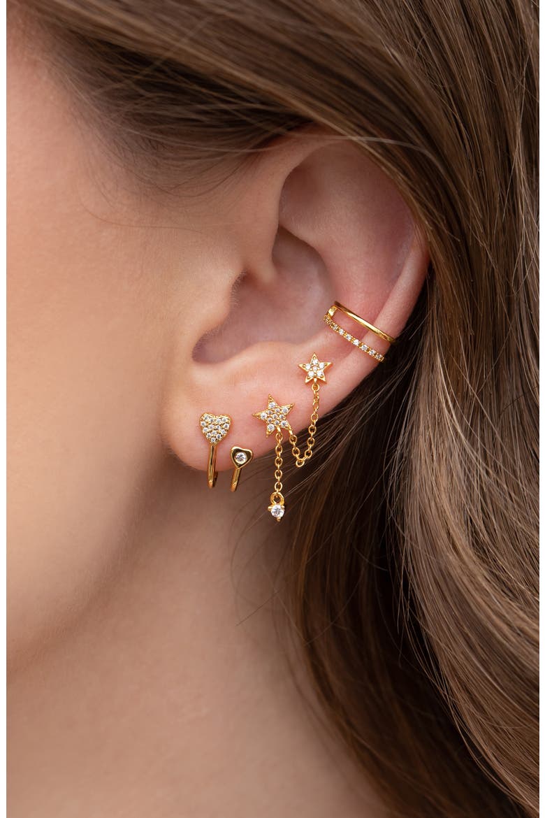 Golden Moments Ear Cuff, Alternate, color, GOLD