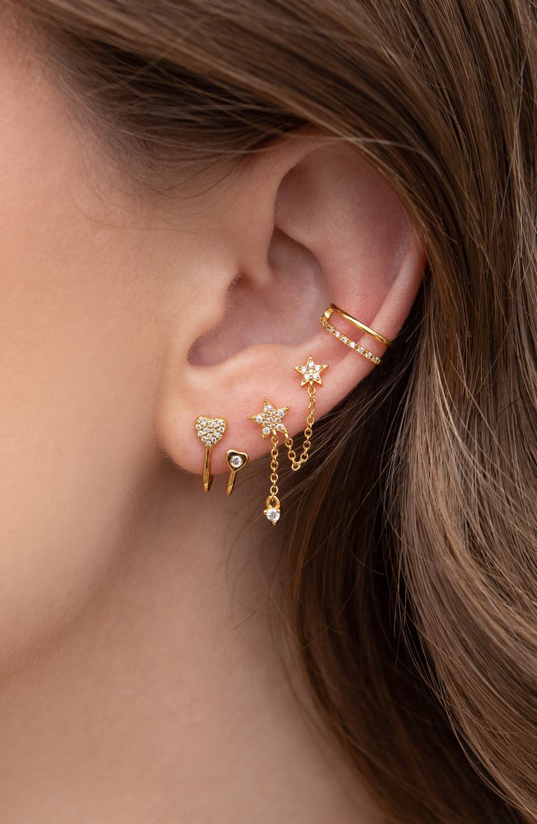 Girls Crew Golden Moments Ear Cuff, Alternate, color, Gold