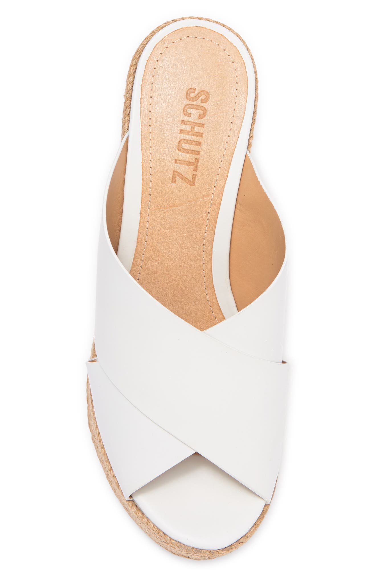 Schutz Lora Platform Espadrille Mule Sandal, Alternate, color, 