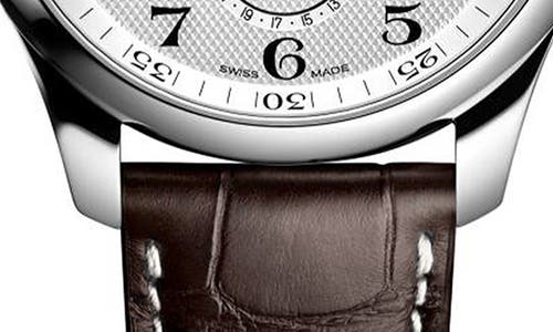 Longines Master Collection Moonphase Automatic Leather Strap Watch, 42mm In White