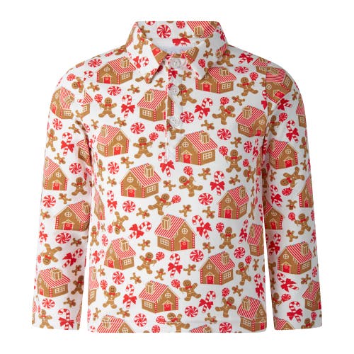 Rachel Riley Kids'  Gingerbread Polo In Multi