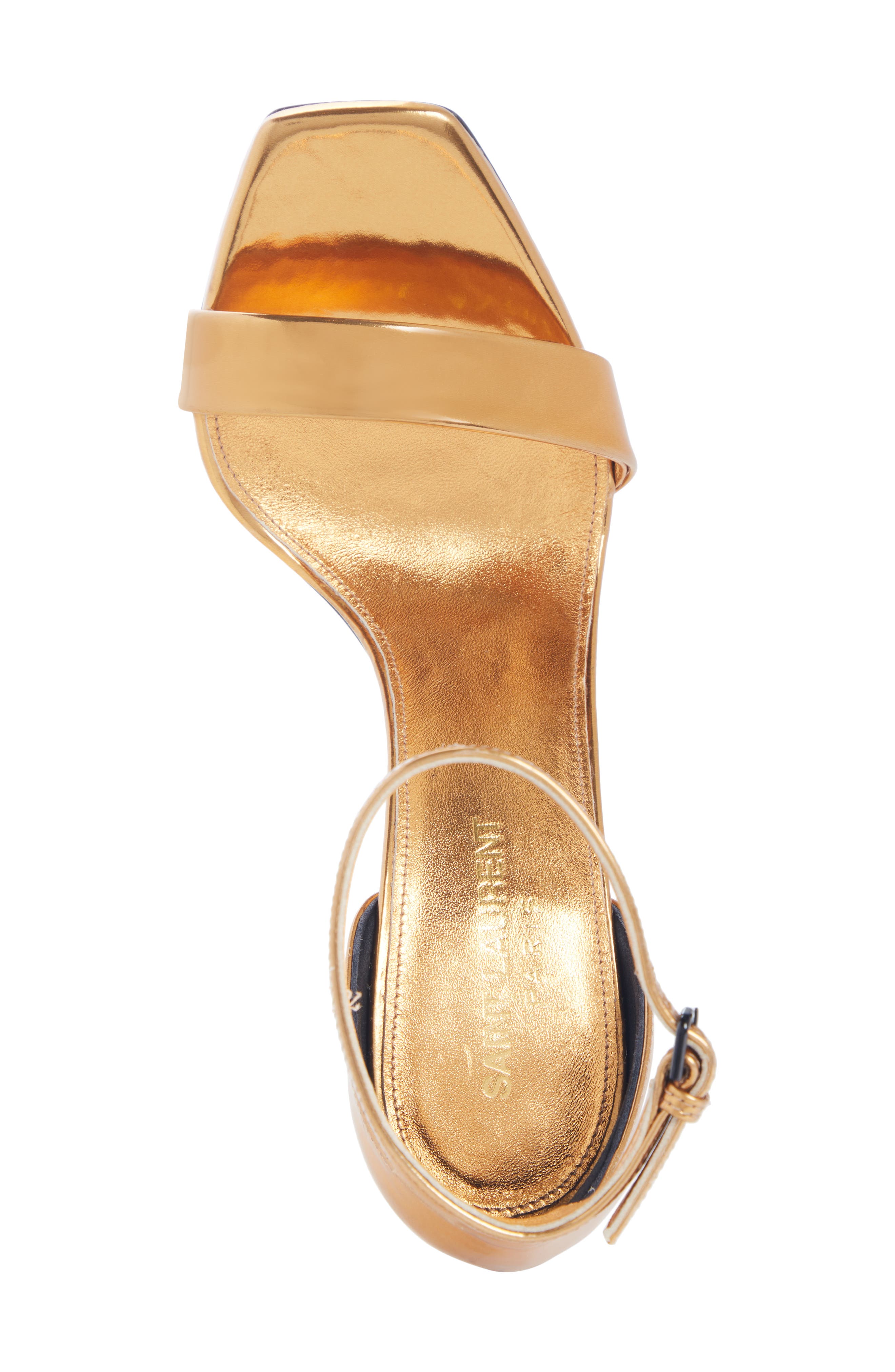 Amber Metallic Sandal, Alternate, color, EGYPT GOLD