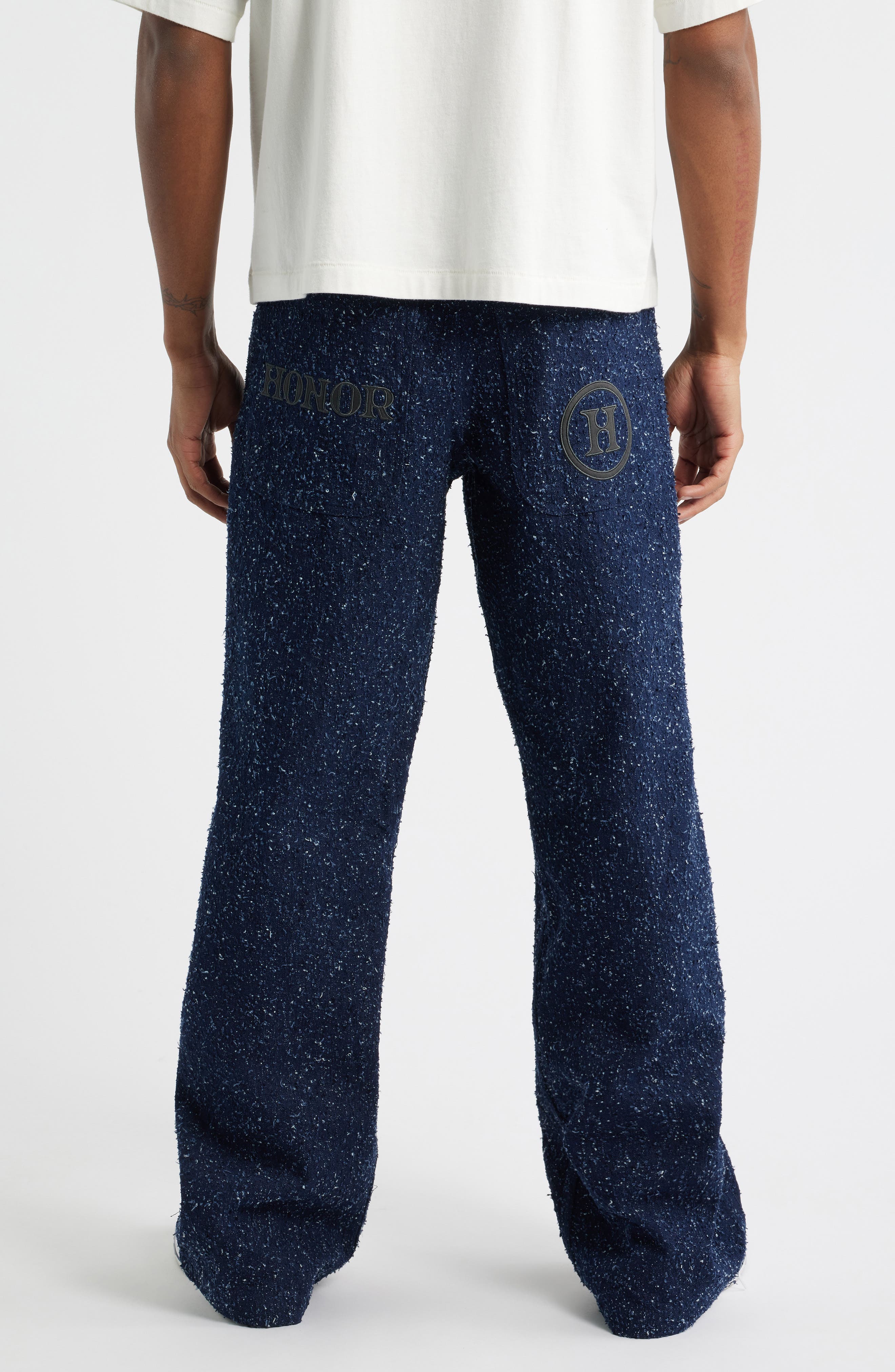Nep Yarn Wide Leg Pants - image 2
