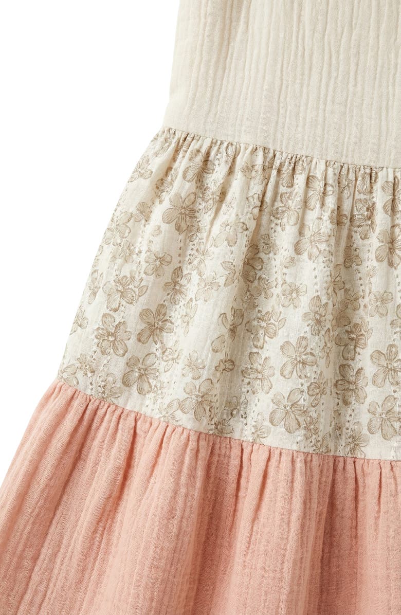 Hayden Girls Kids' Floral Colorblock Dress, Alternate, color, Cream