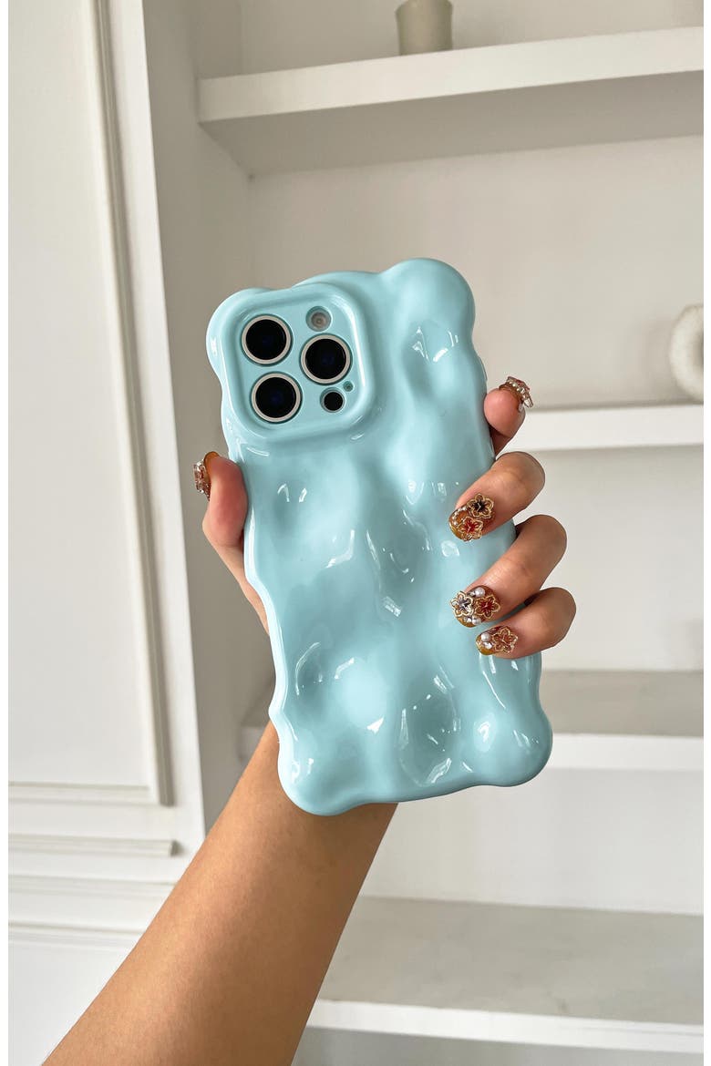 Bubbles iPhone 16 Pro Case, Alternate, color, BABY BLUE