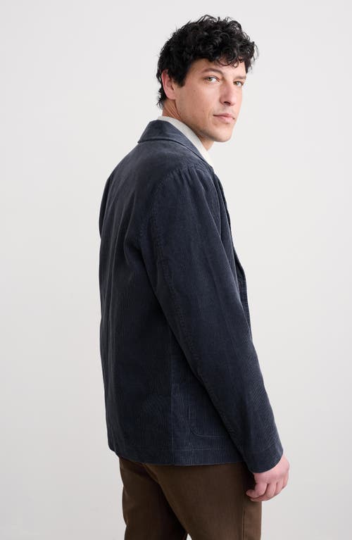 Seasalt Cornwall Plantsman Organic Cotton Corduroy Blazer In Blue