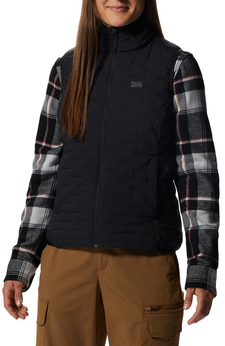 Mountain Hardwear Stretchdown Light Vest, Main, color, Black