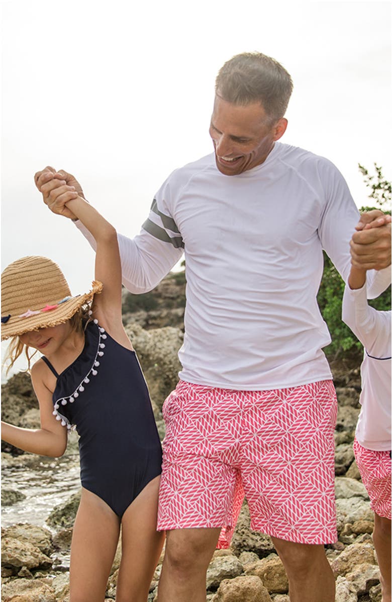 Snapper Rock Long Sleeve Rash Top, Alternate, color, White