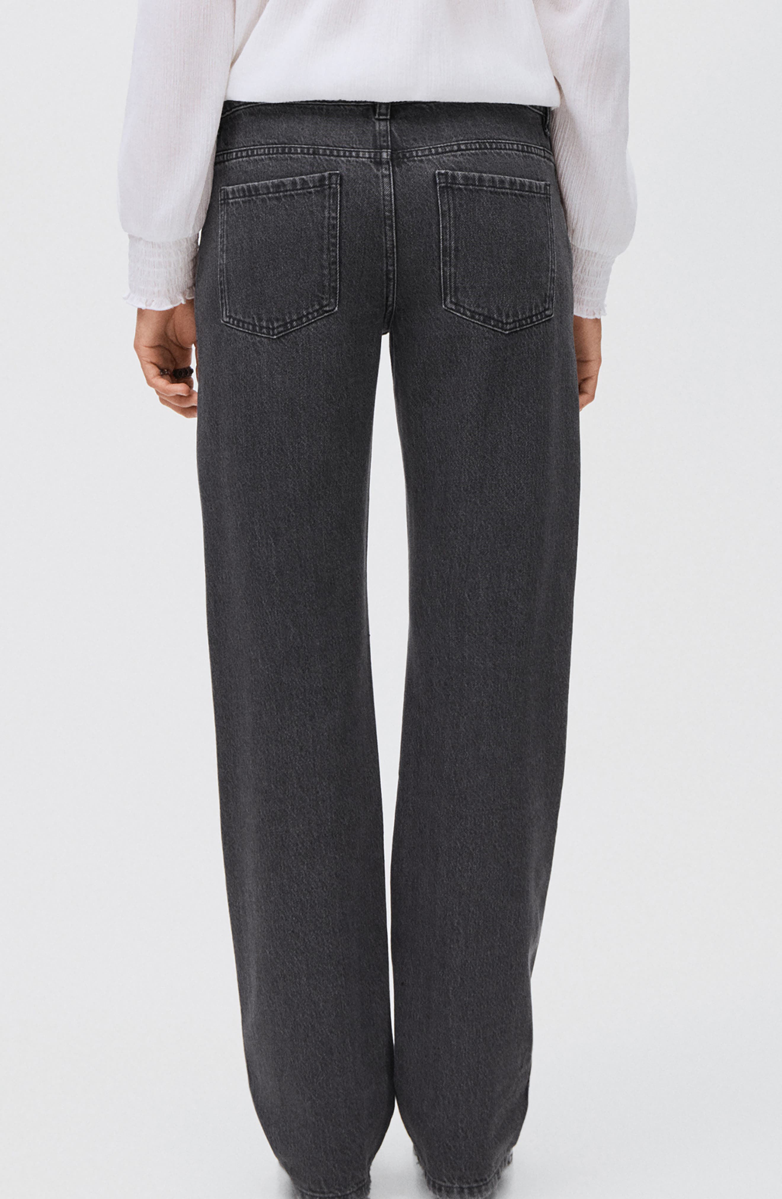 Rhinestone Straight Leg Jeans - image 2