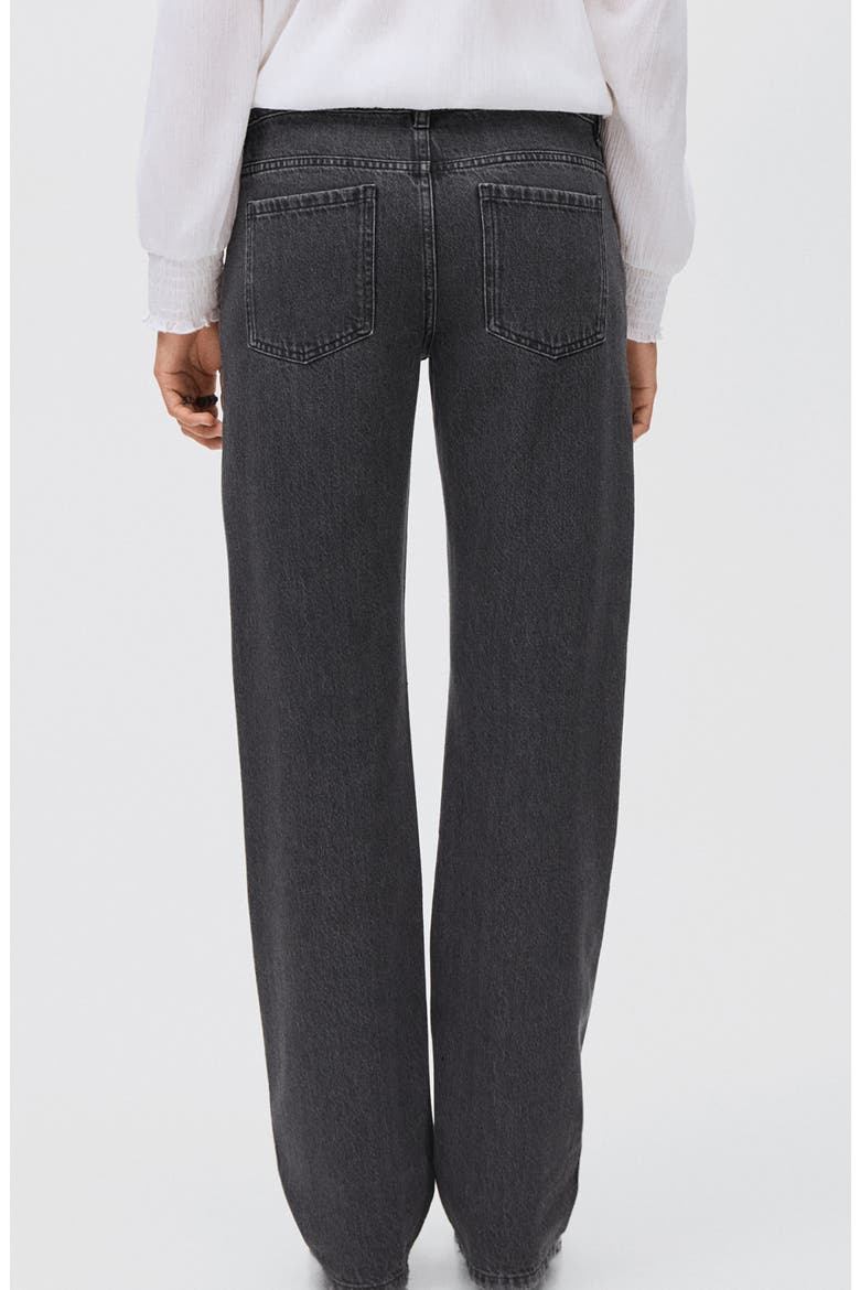 Rhinestone Straight Leg Jeans, Alternate, color, BLACK DENIM