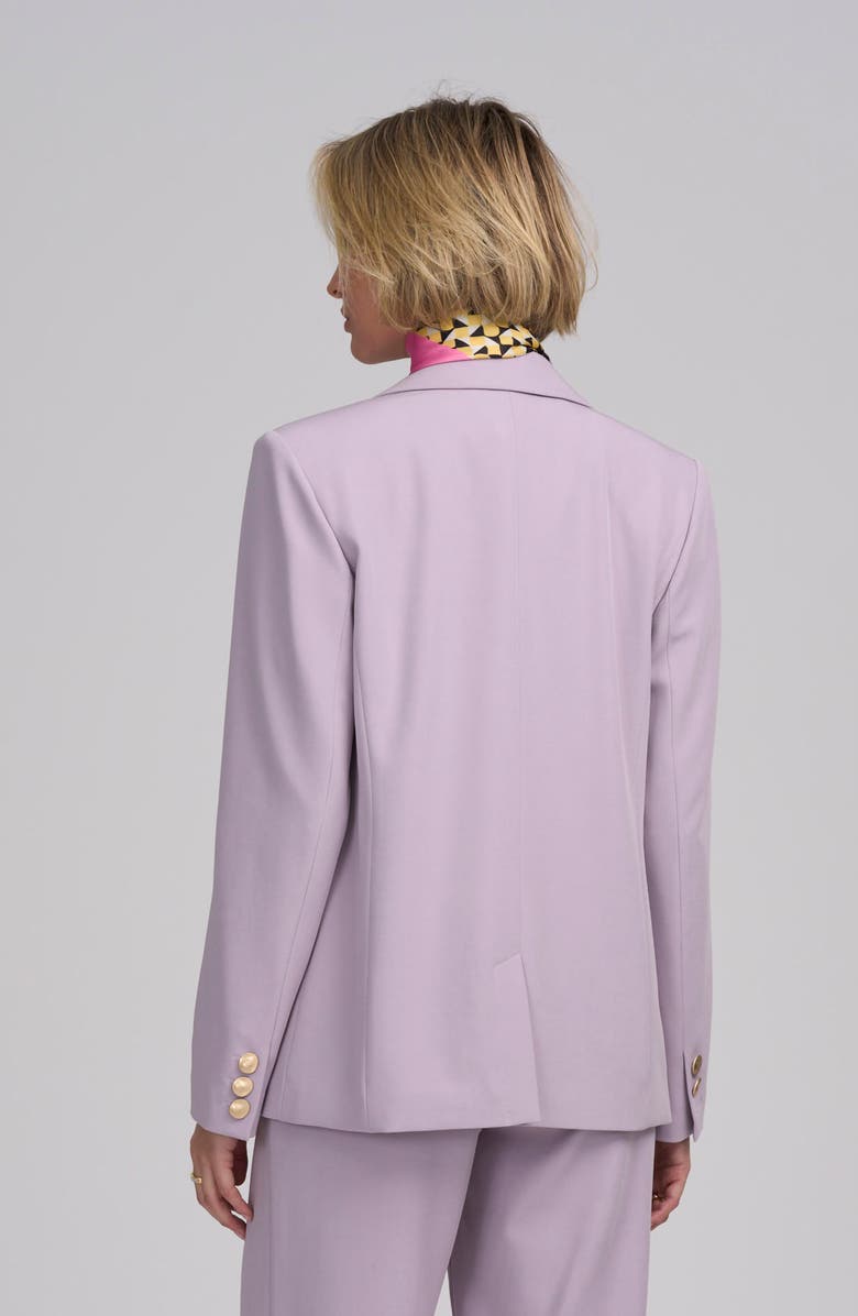 ELLE Collection One Button Jacket, Alternate, color, Lavender