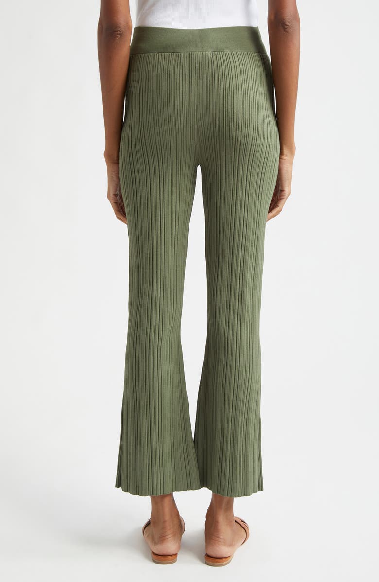 Veronica Beard Massaro Variegated Rib Pants, Alternate, color, Stone Army