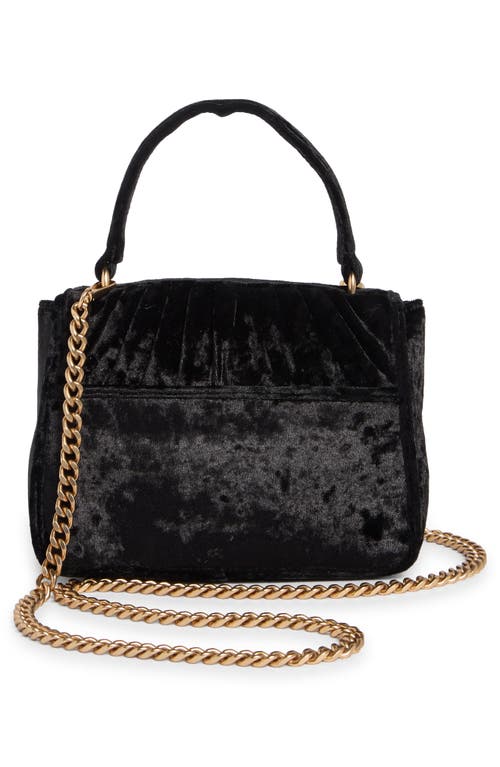 Sam Edelman Ellie Pleated Top Handle Shoulder Bag In Black