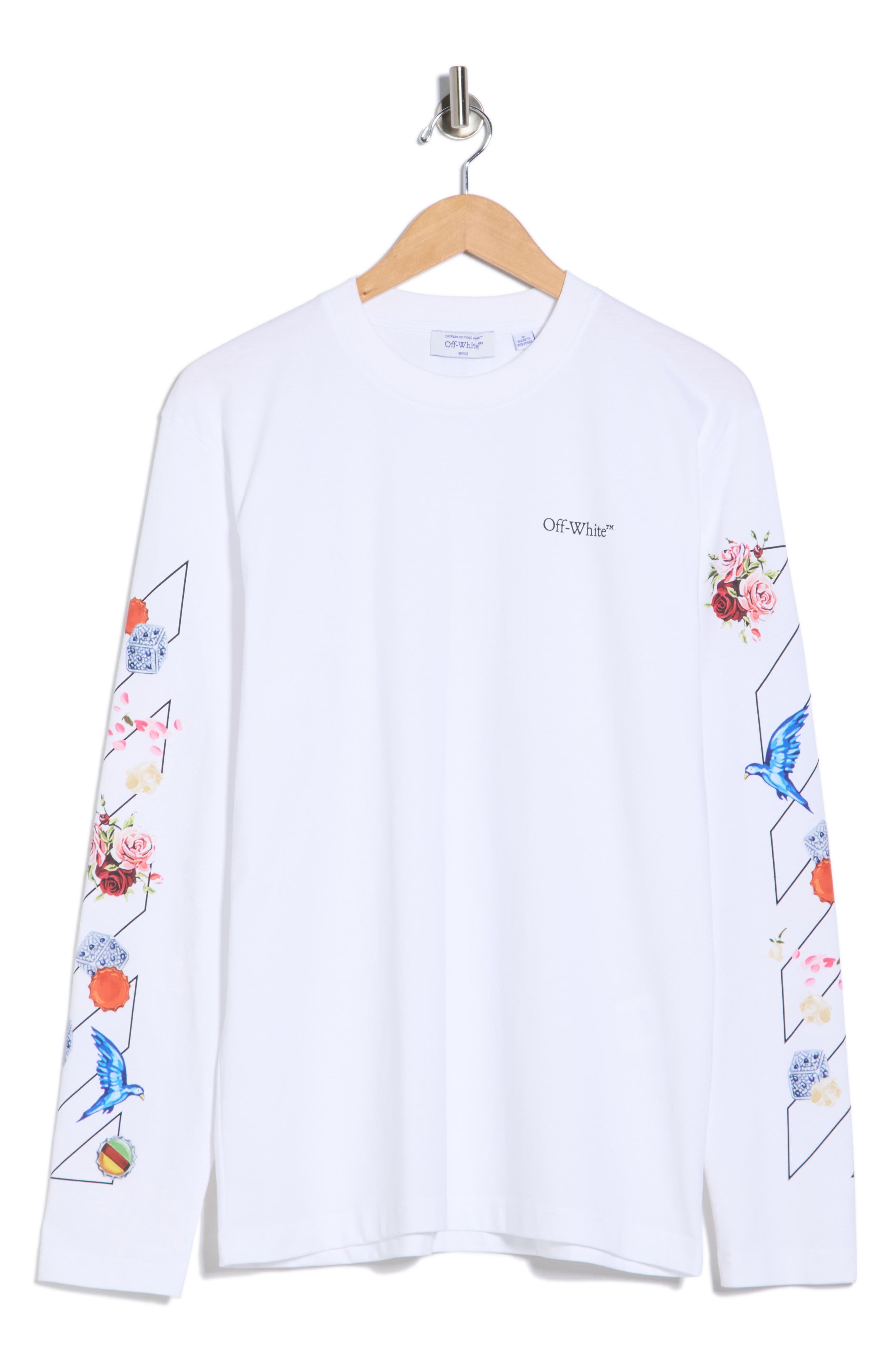 Off-White Lots Long Sleeve Graphic T-Shirt