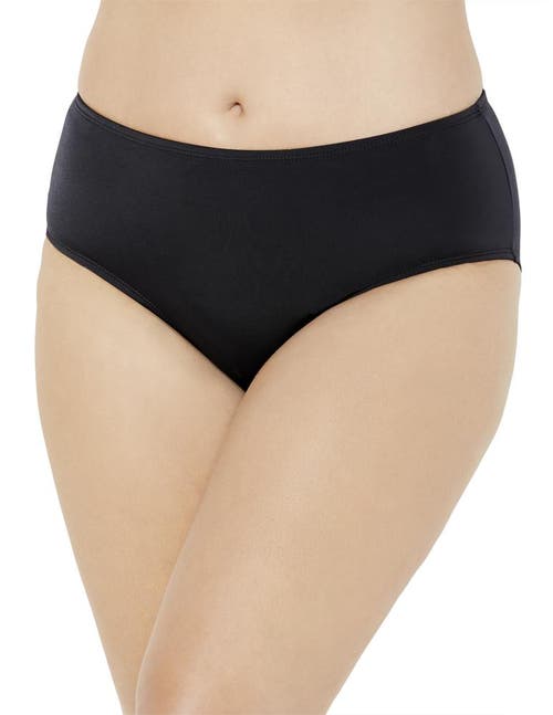 Swimsuits For All Mid-rise Full Coverage Swim Brief In Black