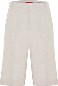 PCFG Daydreamers Linen Look Stitch Detail Shorts