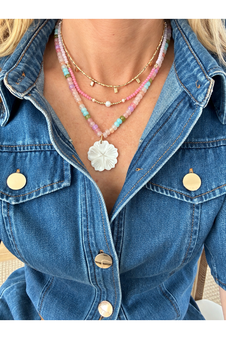 Flower Market Necklace Bundle, Alternate, color, Pink