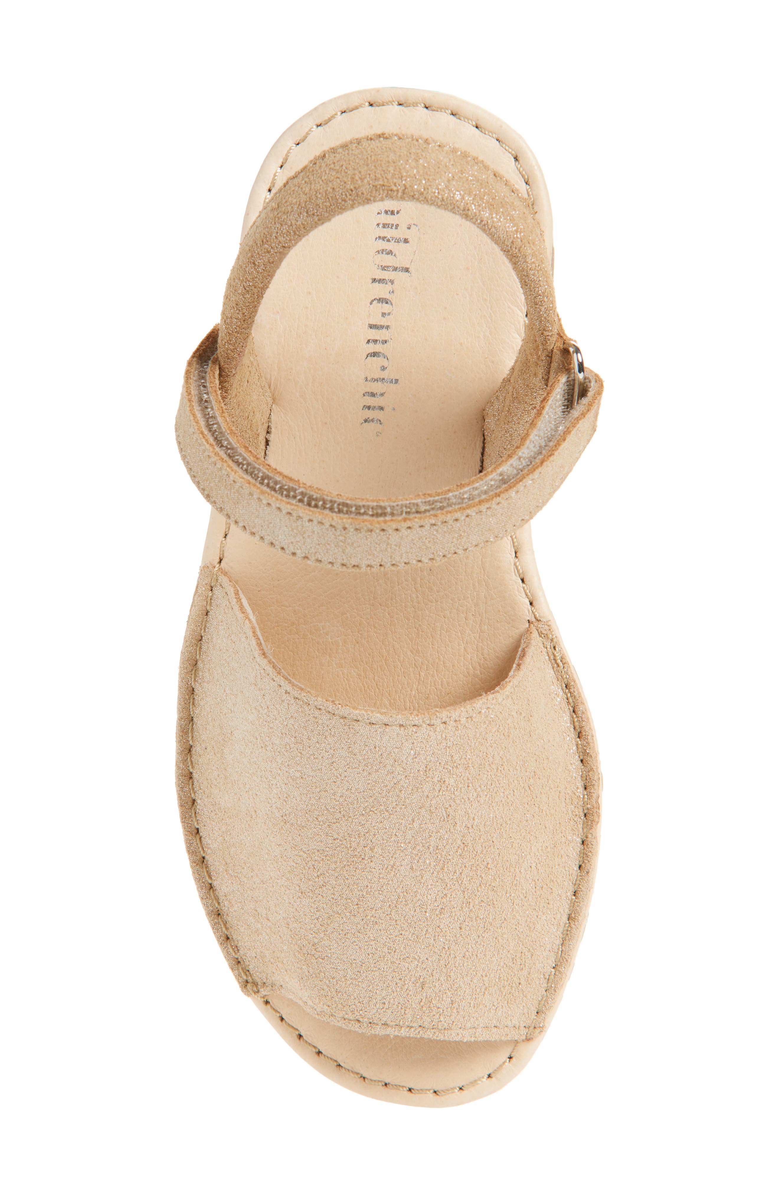 CHILDRENCHIC Lily Ankle Strap Sandal, Alternate, color, Nude