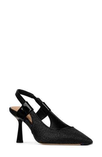 Donald Pliner Elliemay Pointed Toe Slingback Pump In Black