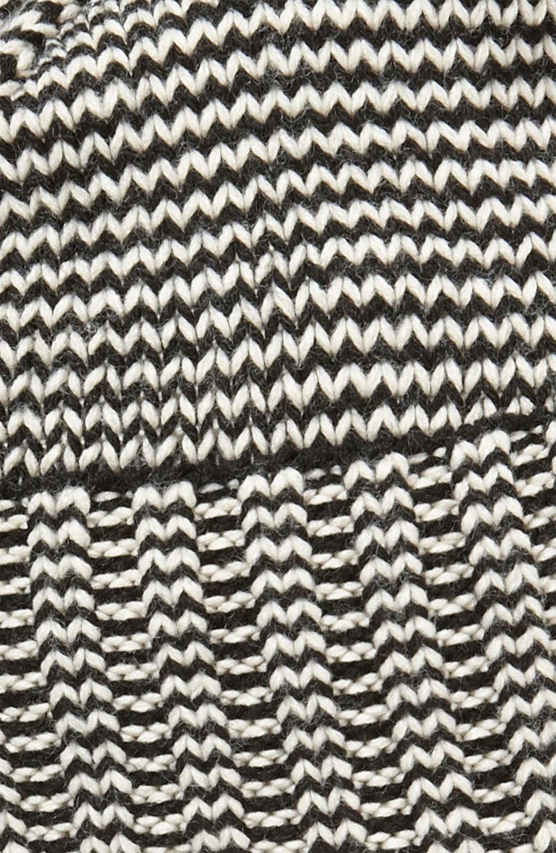 Topman 'Birdseye' Pompom Beanie, Alternate, color, 