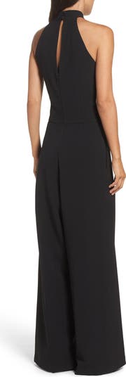 Halter Neck Wide Leg Jumpsuit