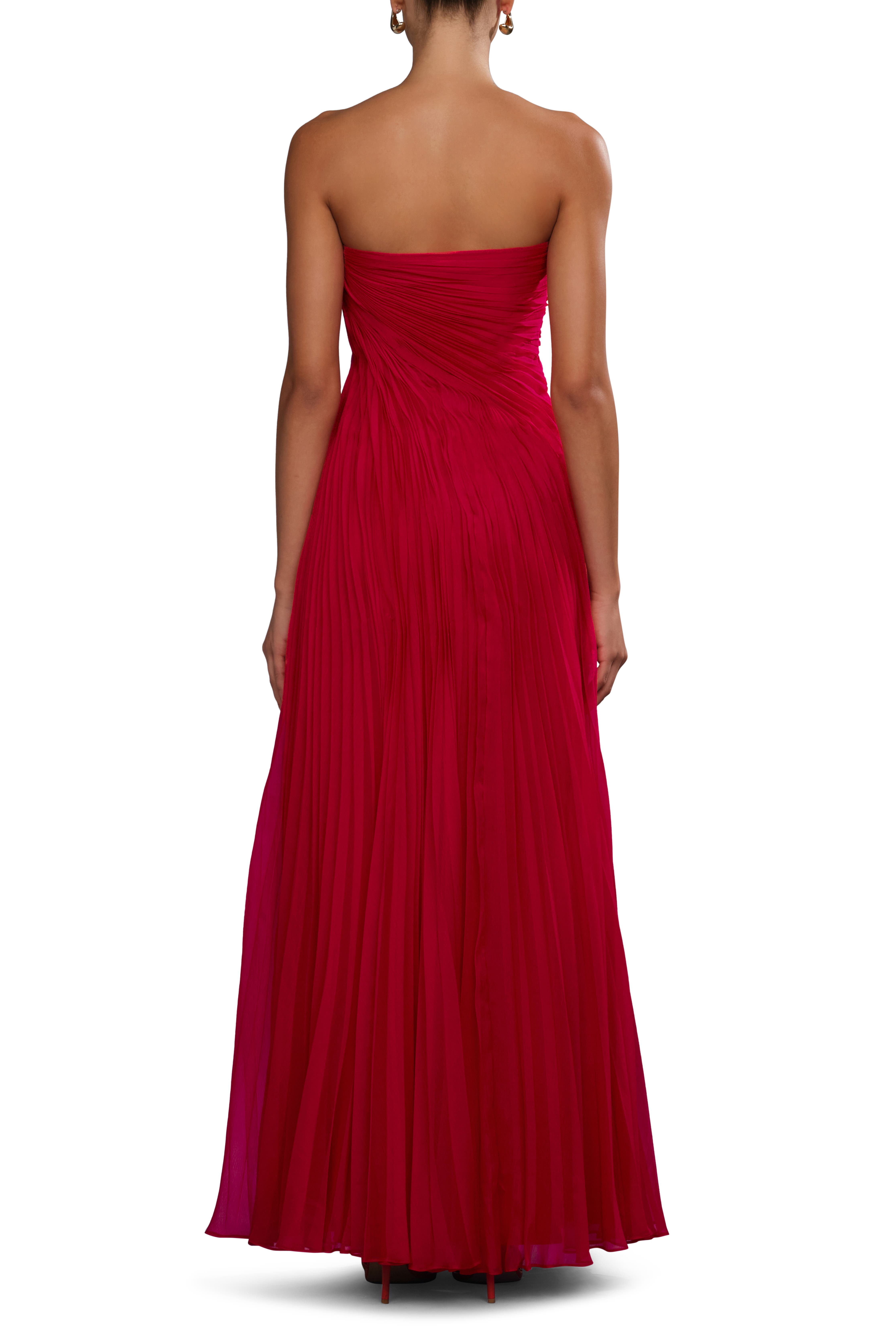 Elea asymmetrical pleated gown - image 2
