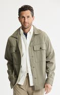 JACHS Rayon Lyocell Military Shirt Jacket