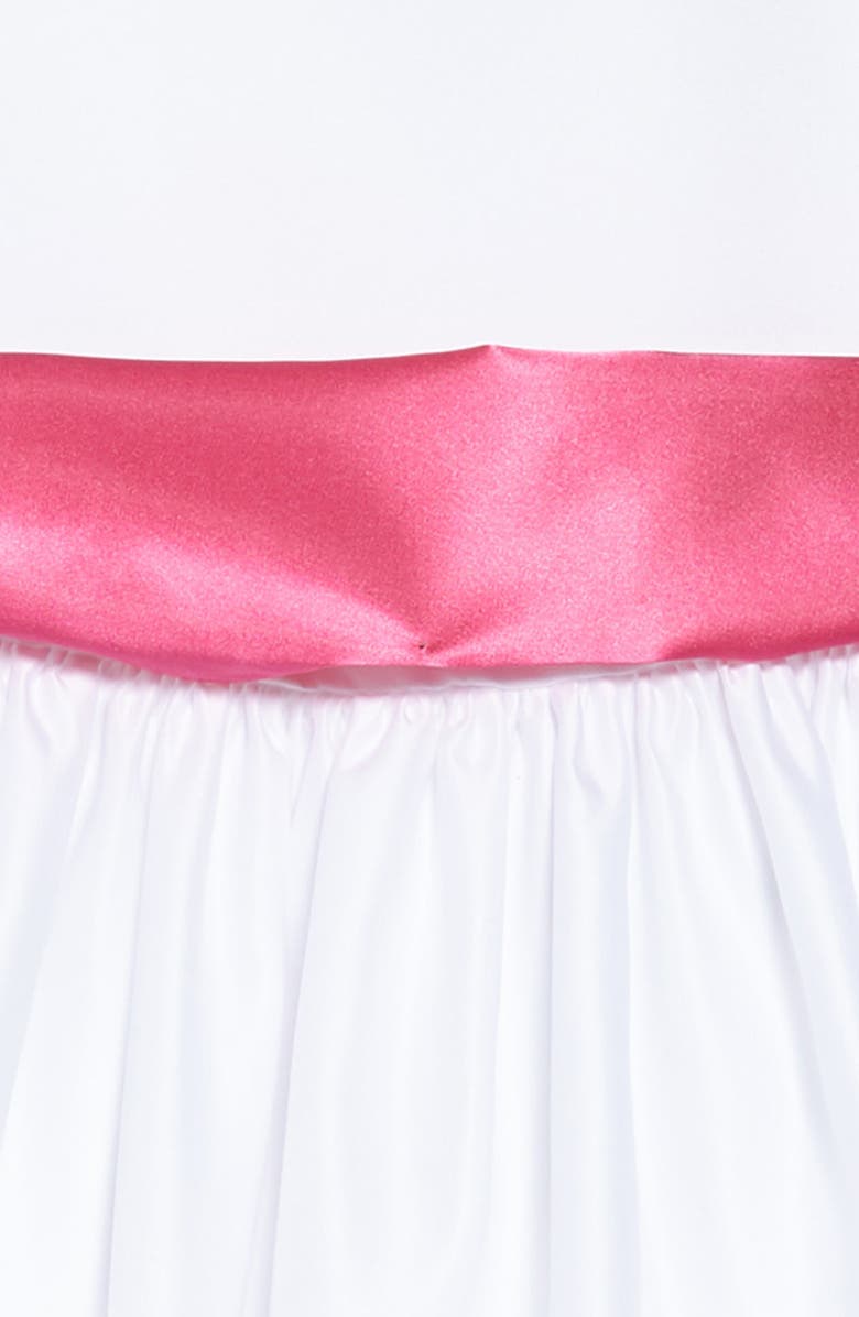 Us Angels Kids' White Tank Communion Dress with Satin Sash, Alternate, color, 