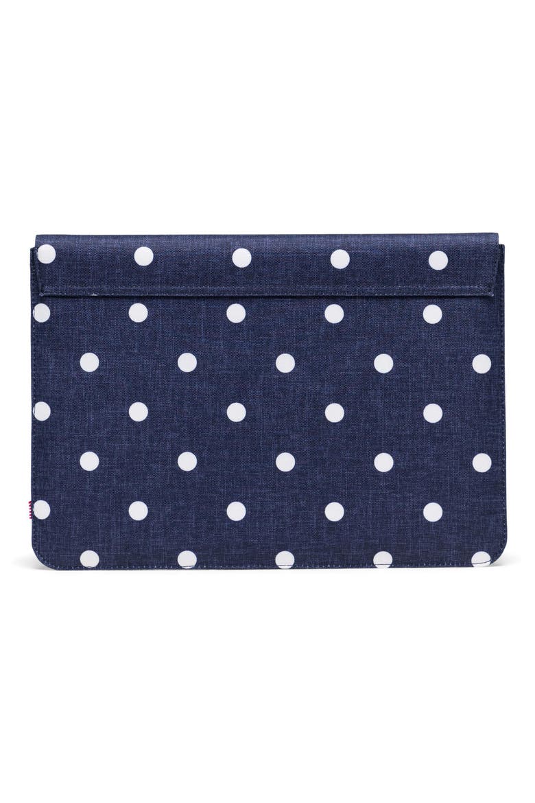 Spokane 15-Inch MacBook Pro Canvas Sleeve, Alternate, color, POLKA DOT CROSSHATCH PEACOAT