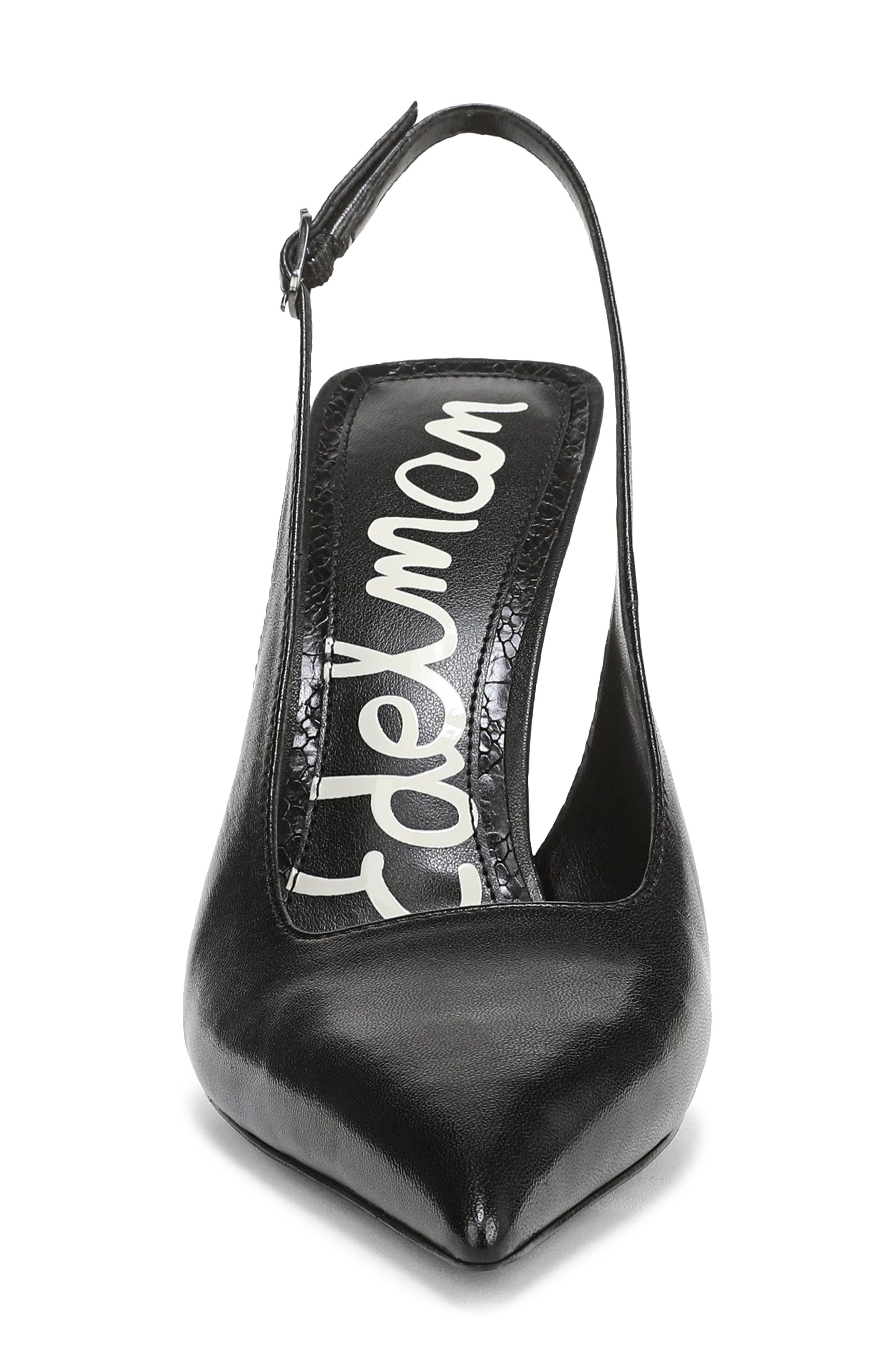 Sam Edelman Odette Pointed Toe Slingback Pump, Alternate, color, Black