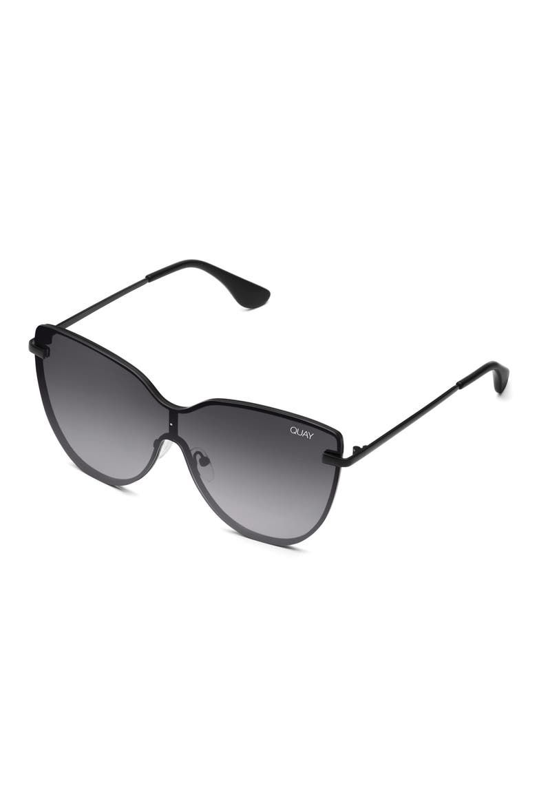Australia Daydream 56mm Cat Eye Shield Sunglasses, Alternate, color, BLACK / SMOKE