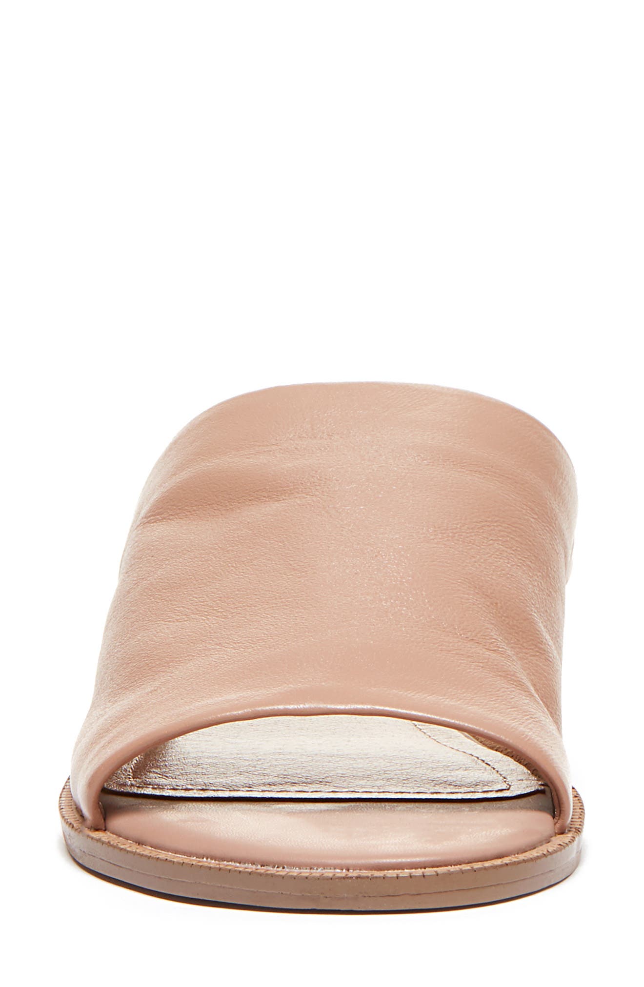 Ruthie Slide Sandal, Alternate, color, PALE PINK LEATHER