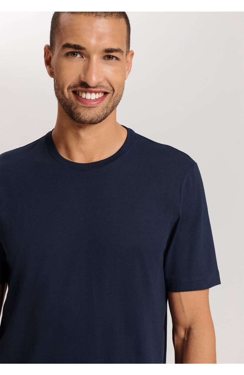 Hanro Night And Day Crew Neck Cotton Pajama Set, Alternate, color, 