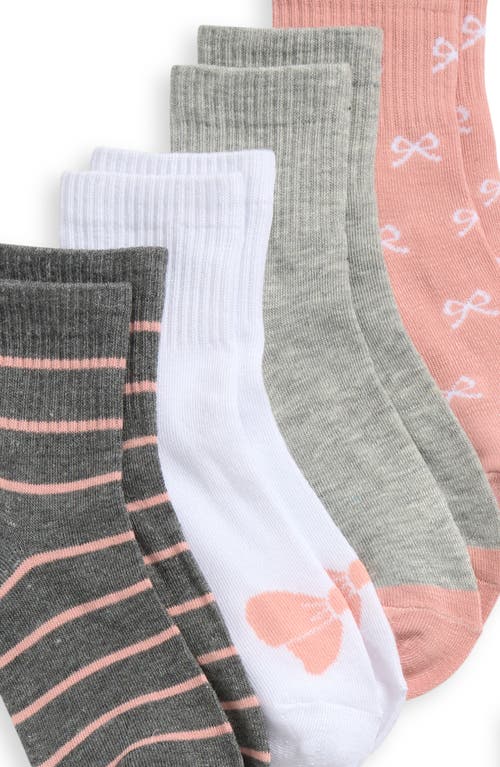Capelli New York Kids' Icons Assorted 8-pack Quarter Socks In Multi